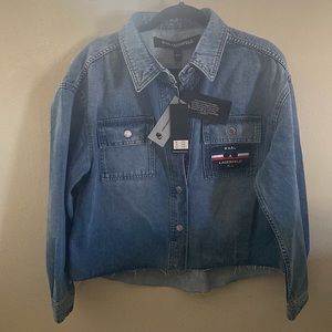 Denim shirt jacket